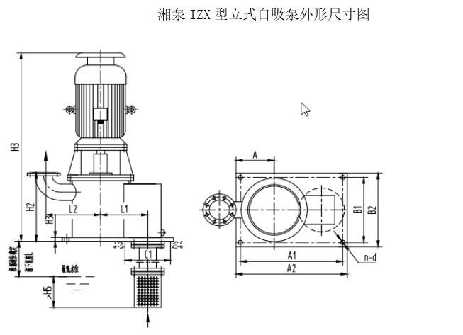 1615594989149019.png IZX立式自吸泵外形安裝尺寸圖.png